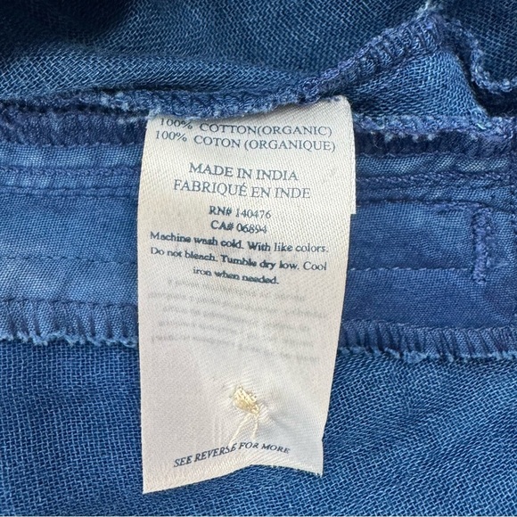 Faherty Isha Basketweave Dress in Indigo Denim Size XS - Picture 9 of 11